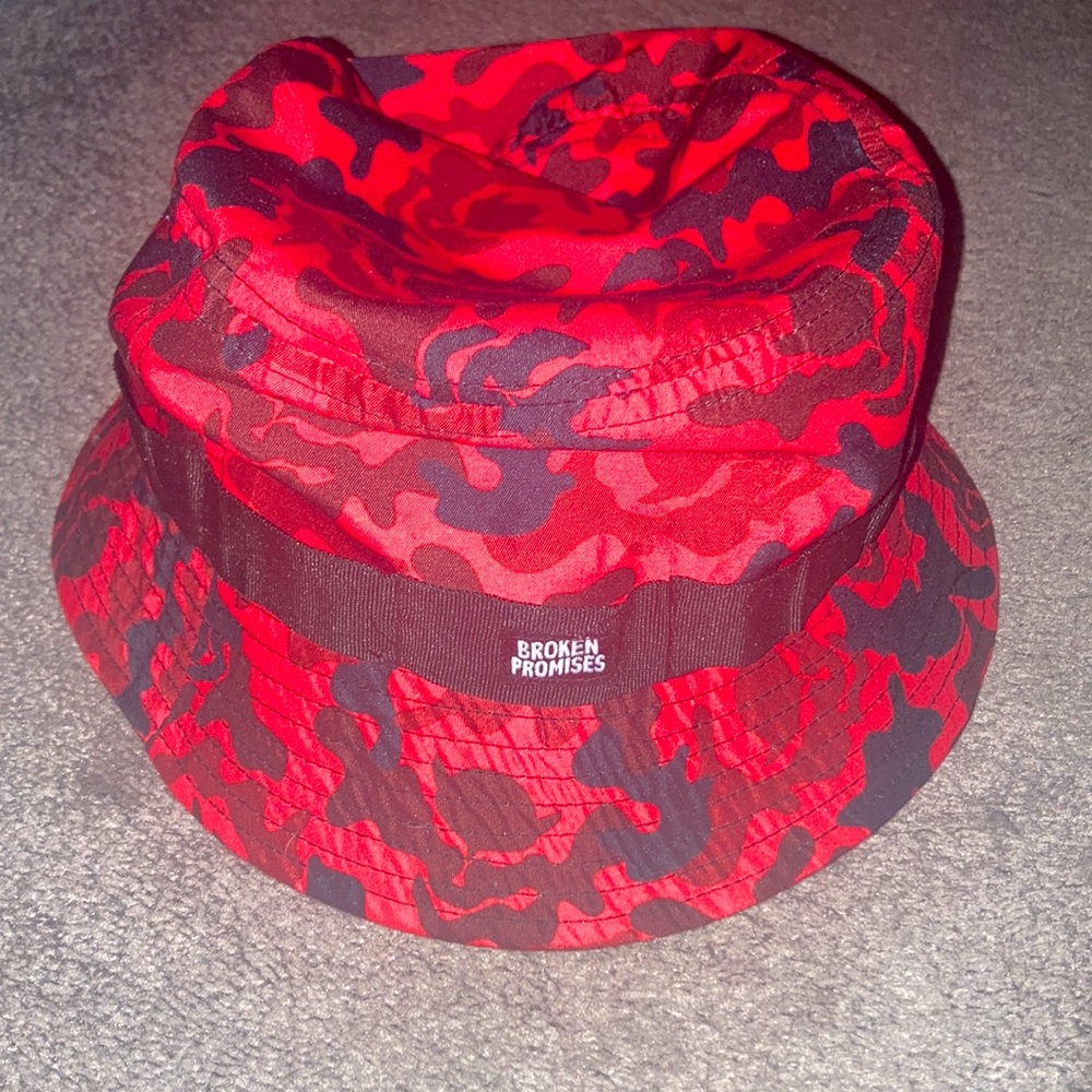 Broken Promises Red Camo Bucket Hat